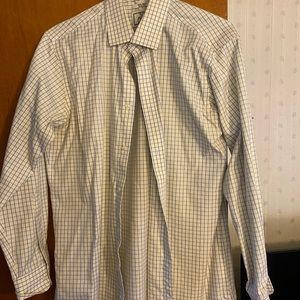 Yellow Plaid Dress Shirt